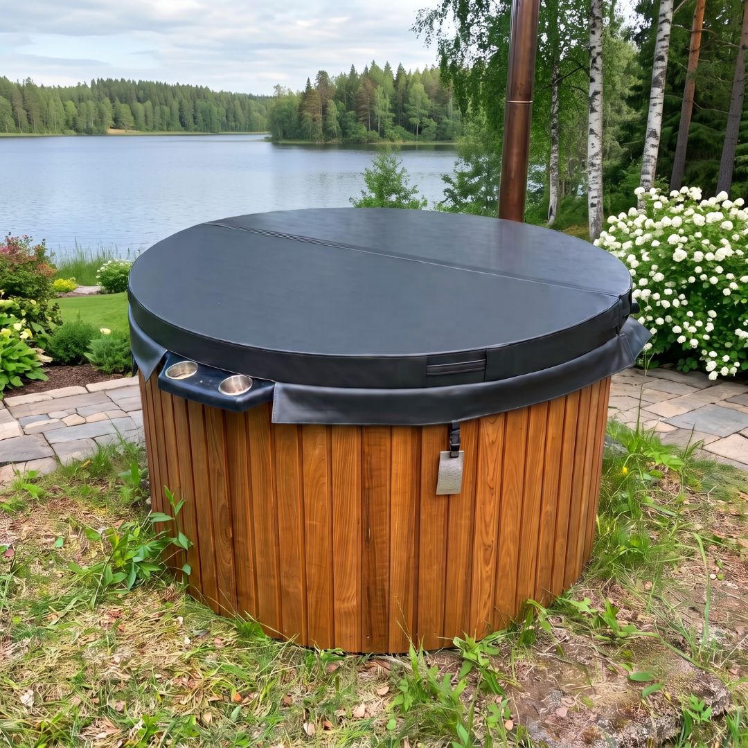 Pyöreä paljun lämpökansi 5 hengen paljuun, Ø 170 cm