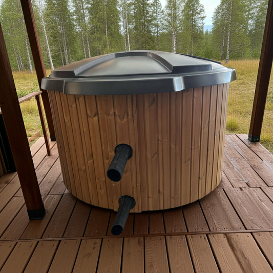 Valmis paljupaketti 5 hengelle(lämpökäsitelty mänty), ei sis. kaminaa